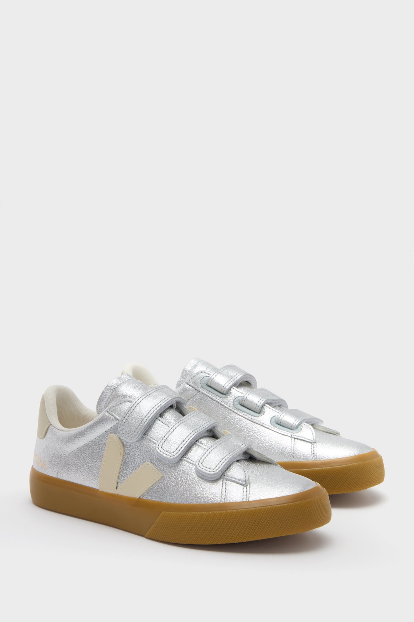 Silver Pierre Recife Logo Sneakers